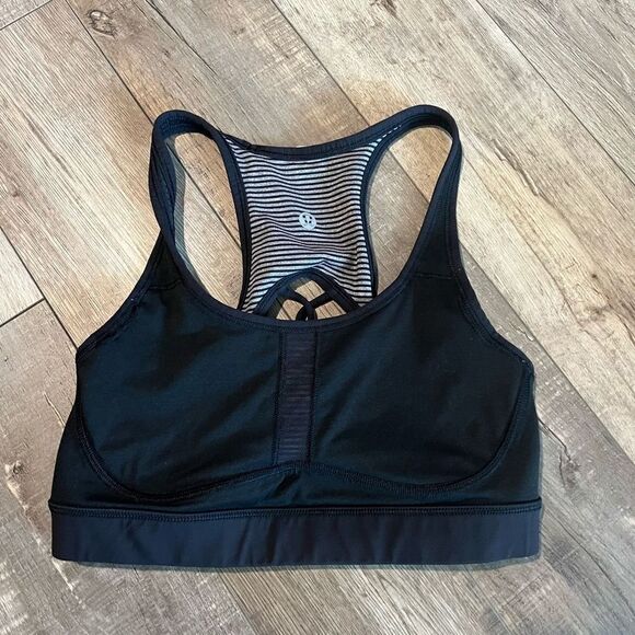 Lululemon Sweaty Or Not Bra Il Mini
Pop Stripe Heathered Slate Black
Size 4 - Picture 2 of 7